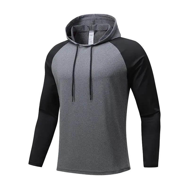 Spring outdoor sports long-sleeved large size loose basketball sweatshirt quick-drying breathable running training fitness pullover hoodie