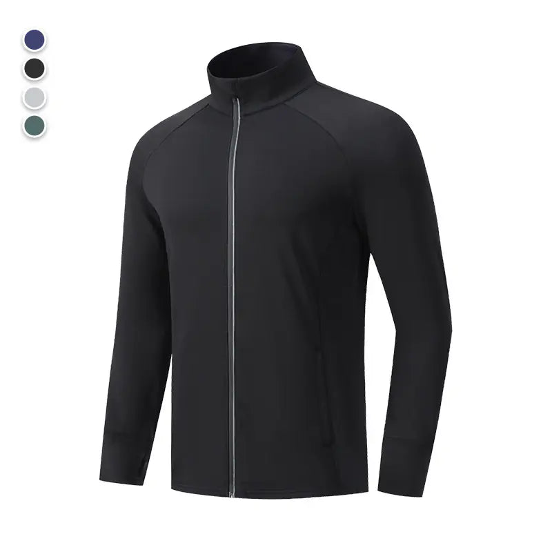 Spring and Autumn Casual Running Sports Quick Dry Jacket Men's Fitness Zipper Shirt Outdoor Training Tops Jacket