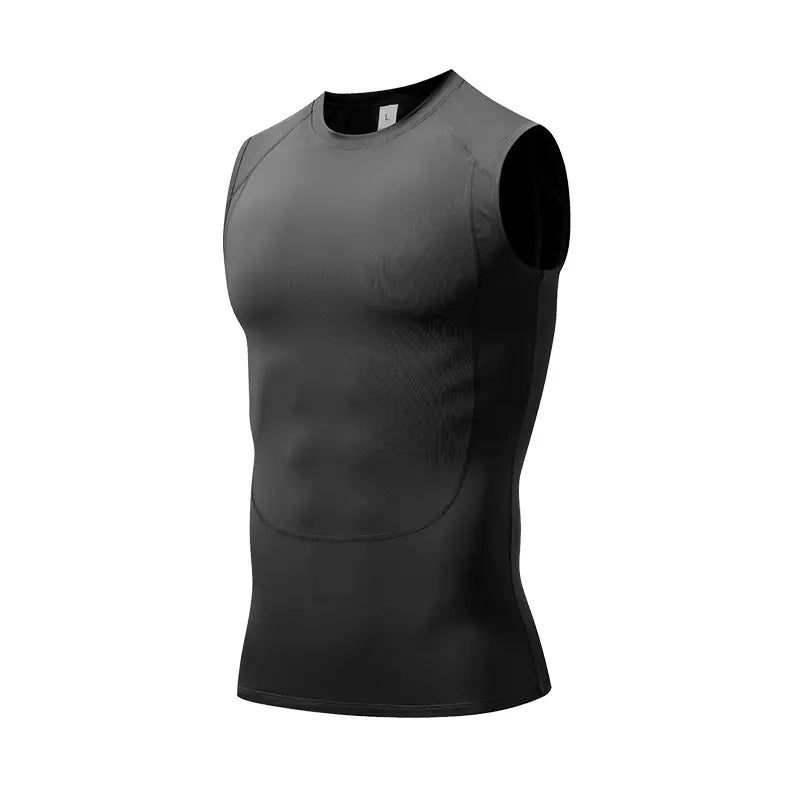 Summer quick-drying fitness shaping undershirt men outdoor basketball marathon breathable sleeveless sports training compression undershirt