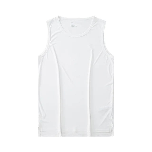 Summer Quick Dry Sports T Shirts Men Elasticity Sleeveless Gym Basketball Slim Tank Top Fitness Gym Tops Breathable Running Tees