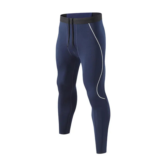 Autumn And Winter Velvet Men's Sports Tight Trousers Warm Bottoming Training Pants High Elastic Breathable Running Pants