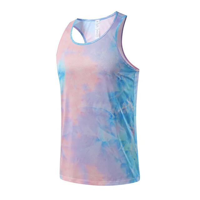 Marathon Running Vest Men Summer Sleeveless Tees Loose Exercise Quick-dry Breathable Tops Fitness Waistcoat Athletics Tracksuit