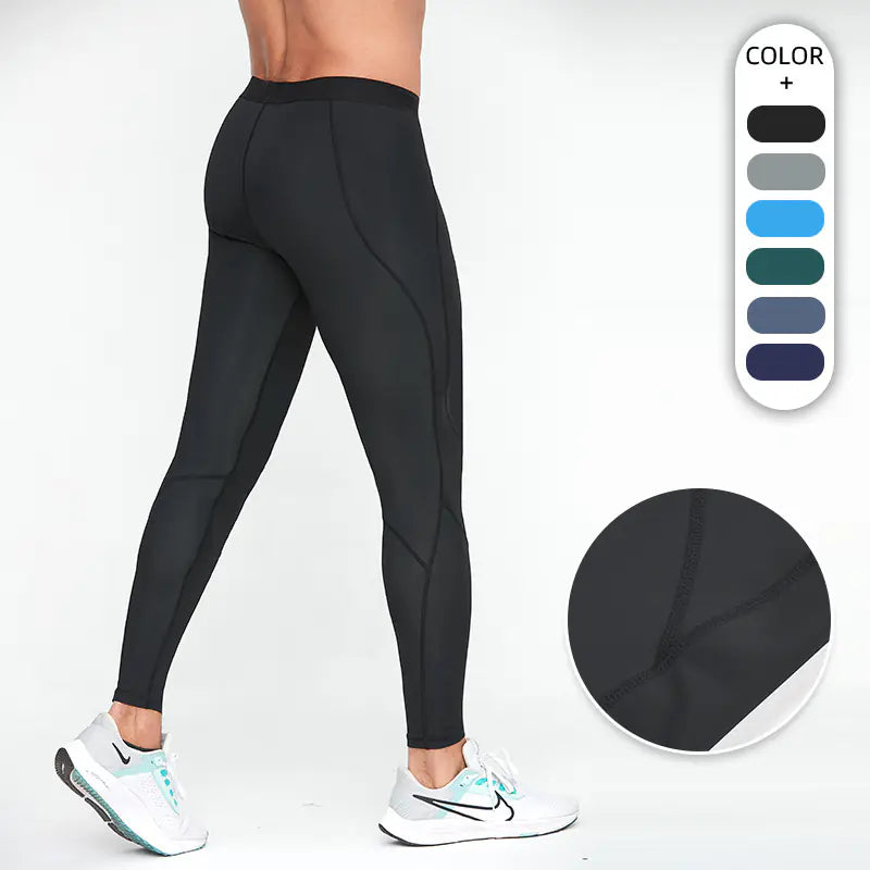 Yoga fitness leggings high elastic quick dry breathable basketball compression pants outdoor sports running training pants